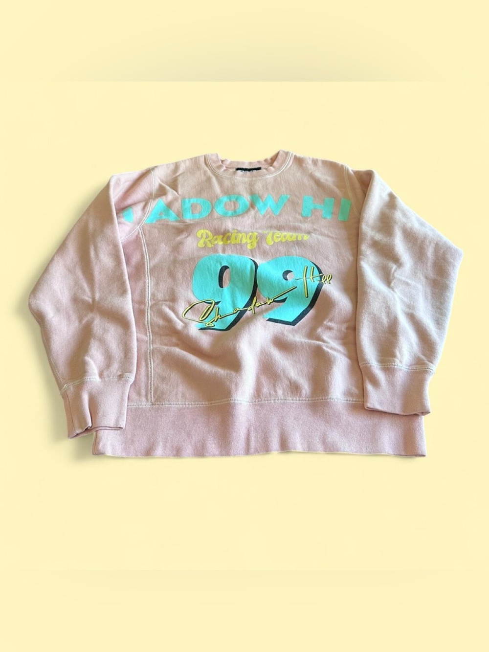 Shadow Hill Reverse Weave Style Heavyweight Sweatshirt Pink Women’s Small